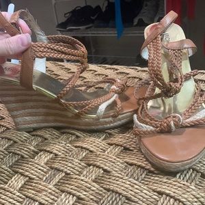 Micheal Kors strappy wedges